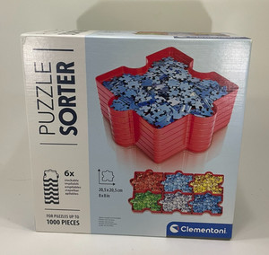 Clementoni Puzzle Sorter for 1000 Pieces - 6 Stackable Trays