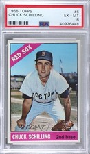 1966 Topps Chuck Schilling #6 PSA 6 2d2