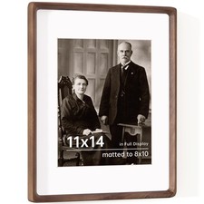 Dreamland 11x14 Picture Frame, USA-Sourced Walnut Wood Photo Frames with HD T...