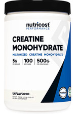 Nutricost Creatine Monohydrate Micronized Powder 500G, 100 Servings