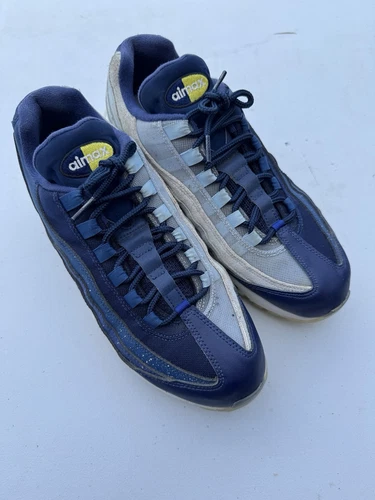 Nike Air Max 95 JOUR ET NUIT Bleu Hyper Galaxy Homme 9 Baskets Daim CK1412 400