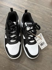 Reebok Royal Prime 2.0 Black White Kids Shoes Size 2 New In Box