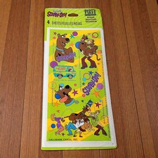 Vtg 1998 Cartoon Network Scooby Doo Stickers Hallmark Party Express 4 Sheets NEW