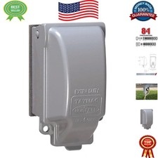 Durable Aluminum Weatherproof Outlet Cover, 1-Gang - Quick  Secure Installation