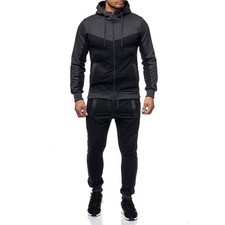 Royal Track Suits for Men Set Full Zip Sweatsuit Outdoor Jogging Men Tracksui...