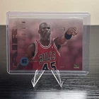Michael Jordan Card - SKYBOX INSERT - SP AUTHENTIC RARE WEARING BULLS JERSEY #45