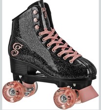 Candi GRL Sabina Colorful Freestyle Roller Skates Black/Rose Black/Rose Size 10