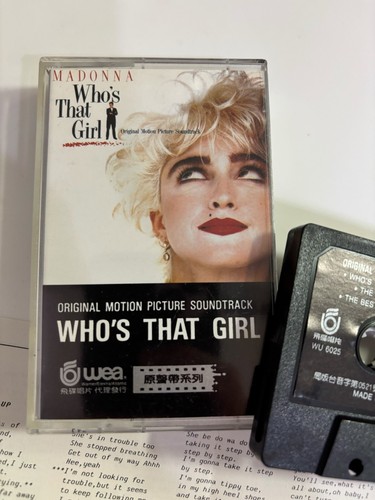 Madonna Who’s That Girl 1987 Version Taiwan UFO O.S.T Cassette