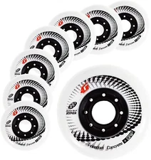 HYPER CONCRETE+G wheels 80mm/84A - 8 WHEELS - WHITE   inline skates wheels