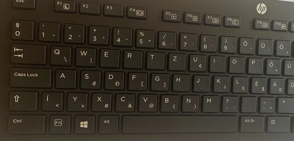 HP Hungarian Keyboard USB Hungarian Bilingual Computer Language Keyboard layout - Image 2 of 4