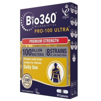 Natures Aid Pro 100 Ultra 100 Milliarden Bakterien 8 Stämme Komplex 30 Kapseln