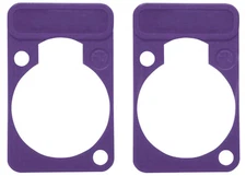 2 Pack Neutrik DSS-7-VIOLET D-Series Lettering ID Plate for XLR Panel Connector