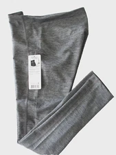 LAYER 8 Womens size M Gray Extended Waistband Textured Yoga Workout Leggings NEW