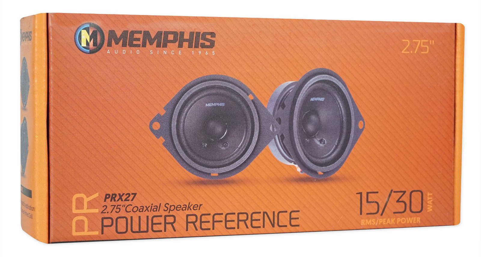 Пара автомобильных коаксиальных динамиков Memphis Audio PRX27 мощностью 275 30 Вт с монтажной глубиной 125 Мм