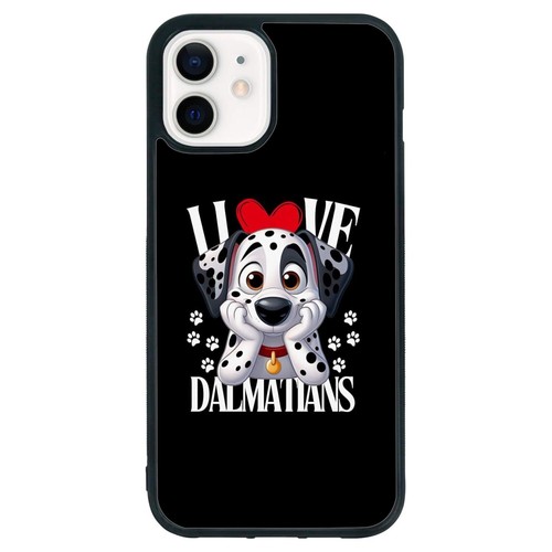 For iPhone SE XS XR Max 5 6 7 8 Plus Shockproof Cover Adorable Spotted Dalmatian - Picture 3 of 25