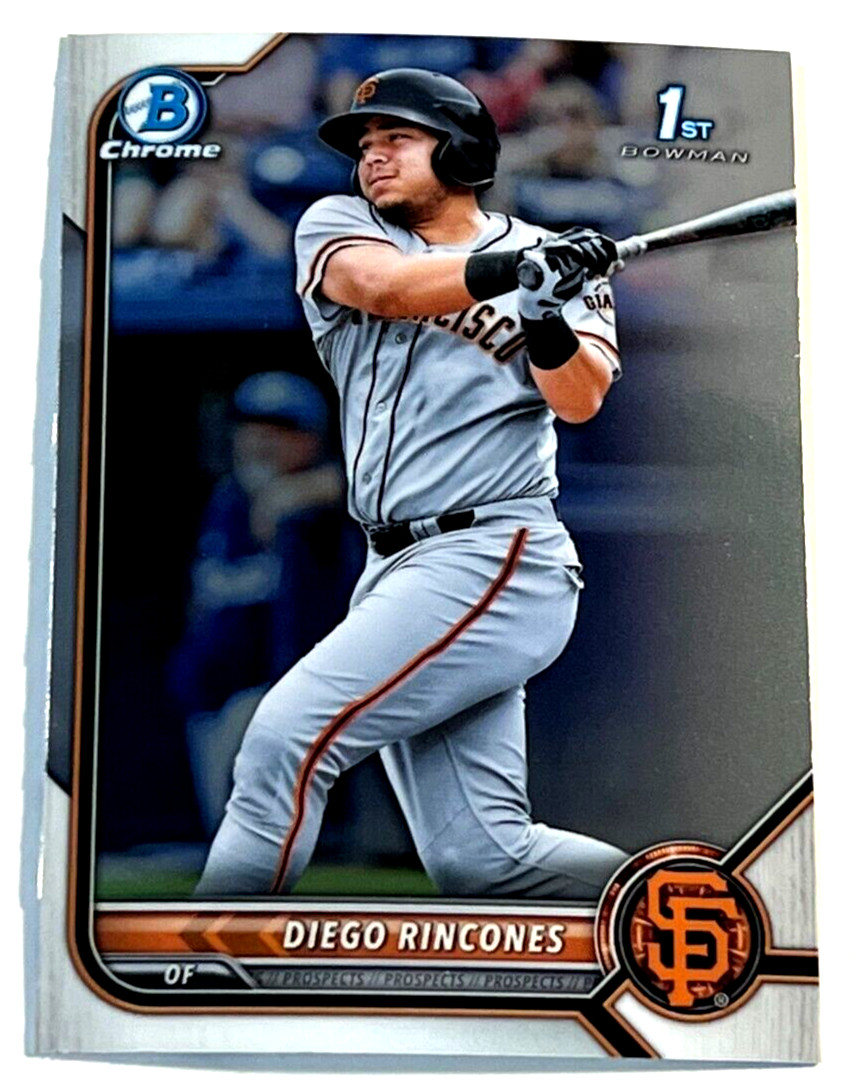 2022 Bowman Chrome Baseball 1st Prospect Card #BCP-65 Diego Rincones Giants