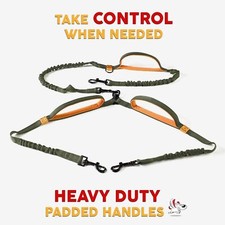 Hands-Free Leash for Two Medium-Large Dogs Perfect for Active Pet Owners