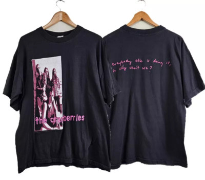 1993 The Cranberries Everybody else is doing it 2 sided black T shirt