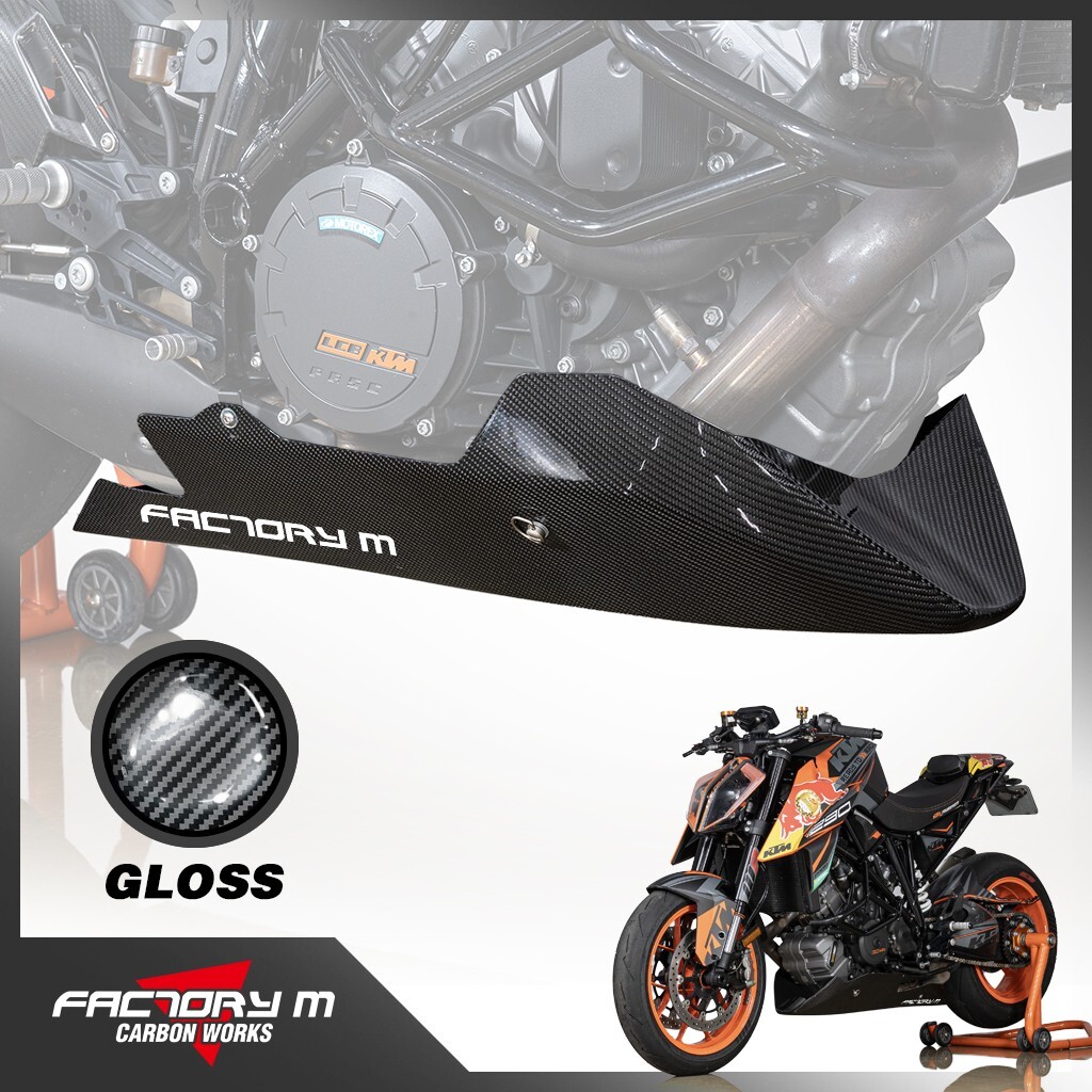[FACTORY M] KTM 1290 SUPER DUKE Gen 1, (~ 2019) Carbon Fiber BELLY PAN