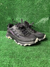 merrell floatpro running tennis shoes purple and black ladies size 8.5