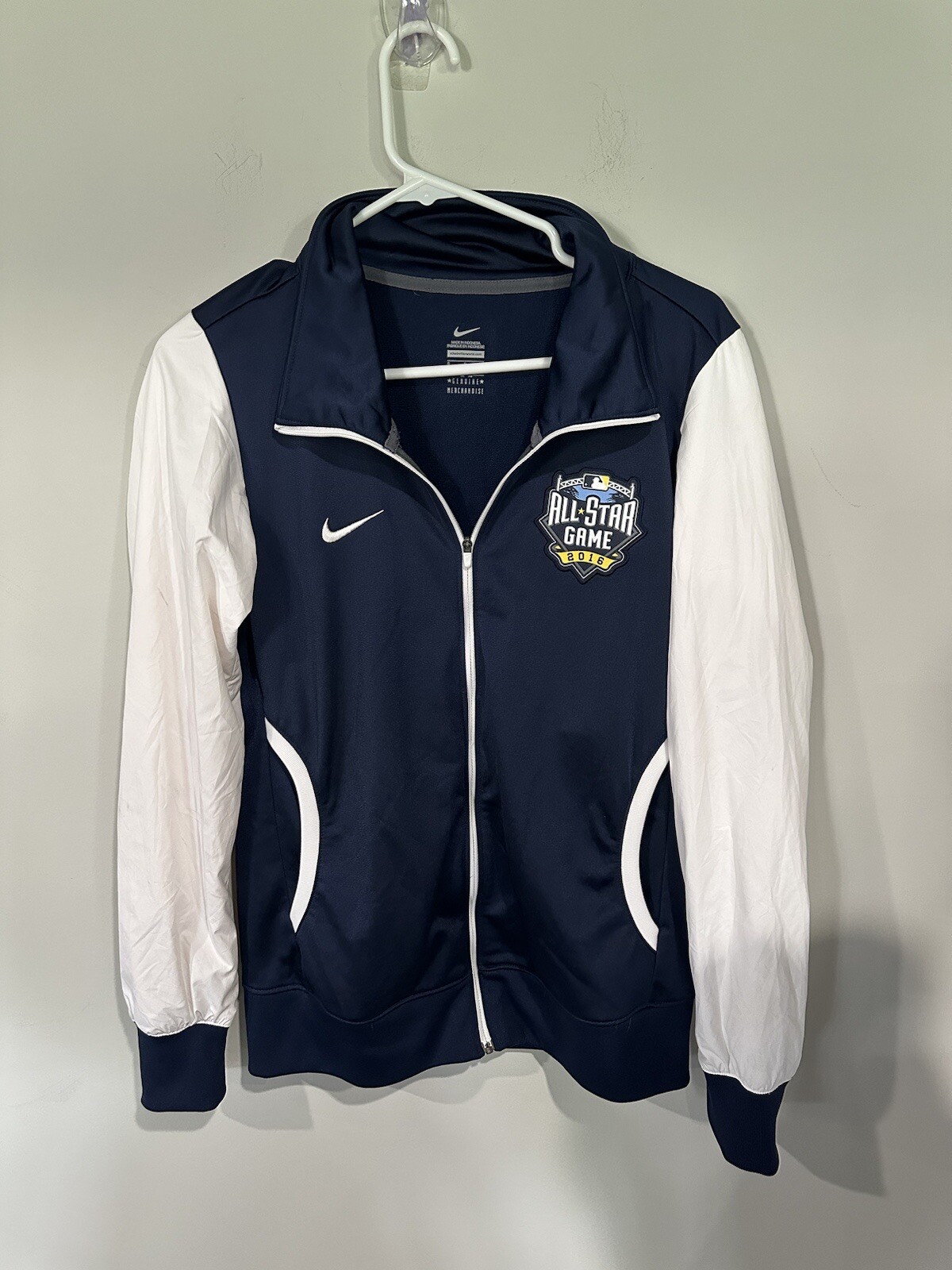 Jacket Size Small Men’s Nike MLB Baseball Blue White 2016-image
