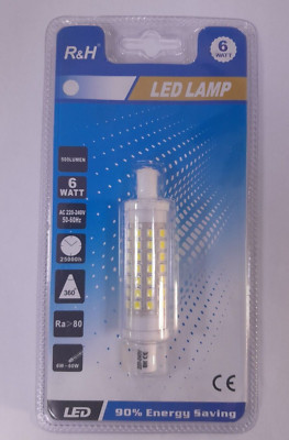2x 6W (=60W) R7S Linear J78 Replacement LED Bulb Security Flood Light