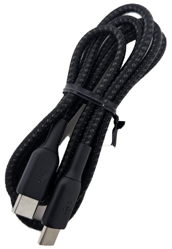 Belkin USB-C Cable, Braided Boost Charging Wire USB-C To USB-C, 1m/ 3.3ft, Black - 第 2/6 張圖片