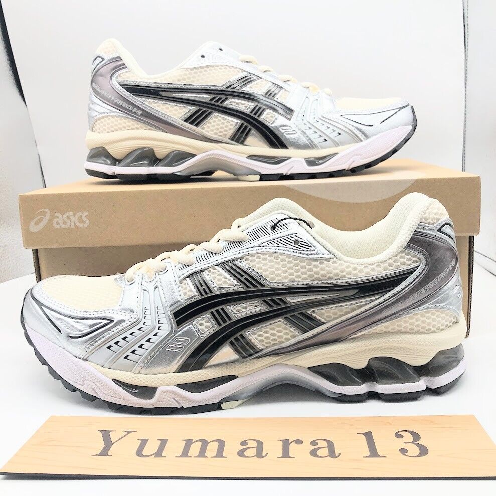 Asics Gel-Kayano 14 Cream Black White Piquant Orange Asics Gel-Kayano 14 Cream Black White Piquant Orange