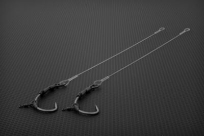 Ronnie Rig 100% Fluorocarbon Gemini Karpfen Vorfach Booms Combi Hinged Stiff 