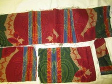 Strips/Scraps of Paisley Fabric 9" Wide - 1.43lbs of Fabric
