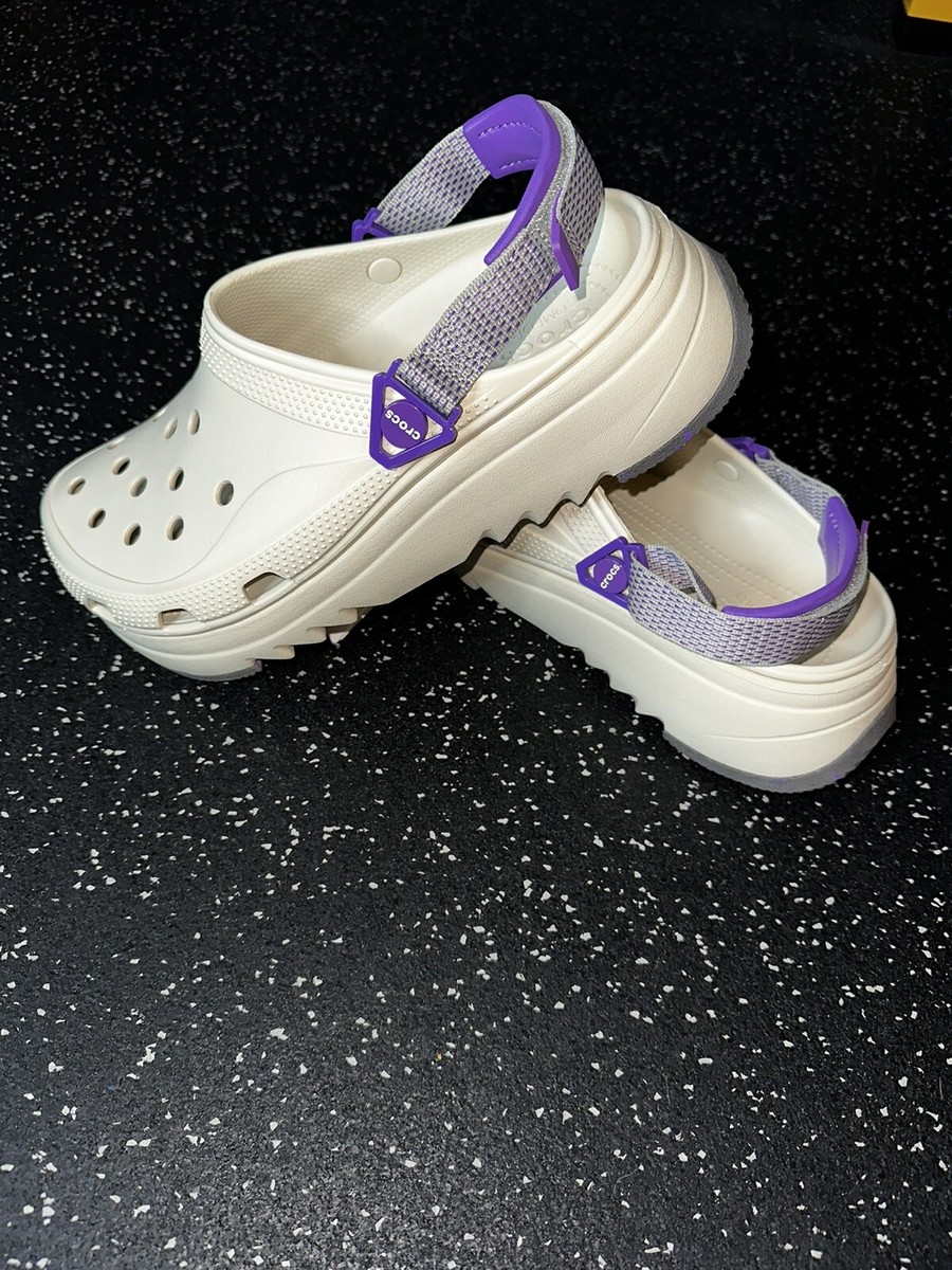Crocs HIKER XSCAPE CLOG Bone/Neon Purple Mens Womens Sandal  display picture 1