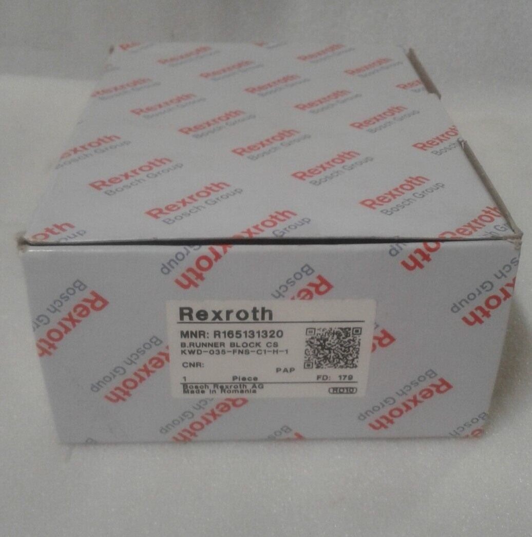 Rexroth Bosch R165131320 Ball Runner Block Carbon Steel KWD-035-FNS-C1-H-1 New