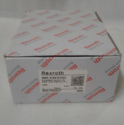 Rexroth Bosch R165131320 Ball Runner Block Carbon Steel KWD-035-FNS-C1-H-1   New