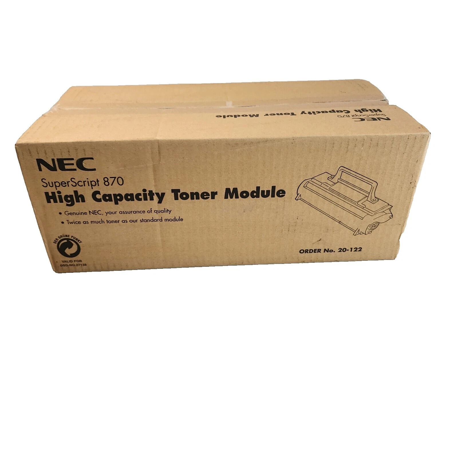 Los cartuchos de tóner de impresora NEC Negro Para NEC