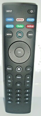 Vizio OEM Remote Control with Vudu/Netflix/Prime/Xumo/Hulu & RedBox Keys XRT140 