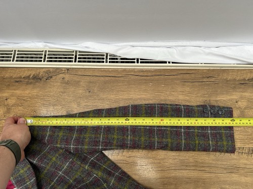 Vintage Laura Ashley 100% Wool Tartan Plaid Button Up Coat Women's Size UK 10 - Picture 20 of 22