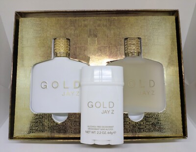 Jay-Z Gold Eau de Toilette Gift-Set 90mL-3.0oz EDT Discontinued