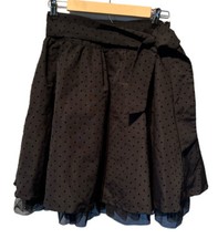 The Children  s place black polka dot formal skirt size 10 holiday Christmas