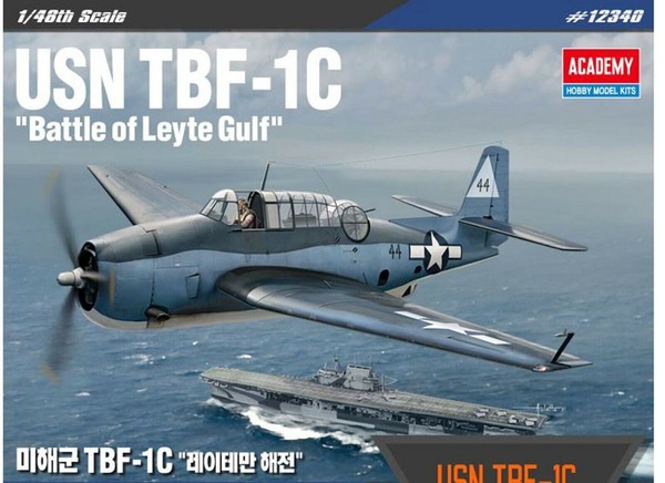"Academy 12340 1/48 Usn TBF-1C Devastator \"Battle Of Leythe Gulf\""-image