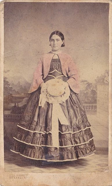 Cinturón Medici Rubí Pana Negro Moiré Forrado 38" Mujer Guerra Civil Reproducción Foto 4 de 4