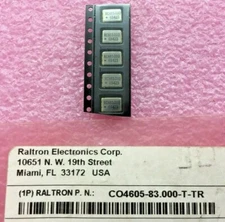 (5 PIECE LOT) CO4605-83.000-T-TR, RALTRON, CLOCK OSCILLATORS, ±50 PPM, 83.000MHz