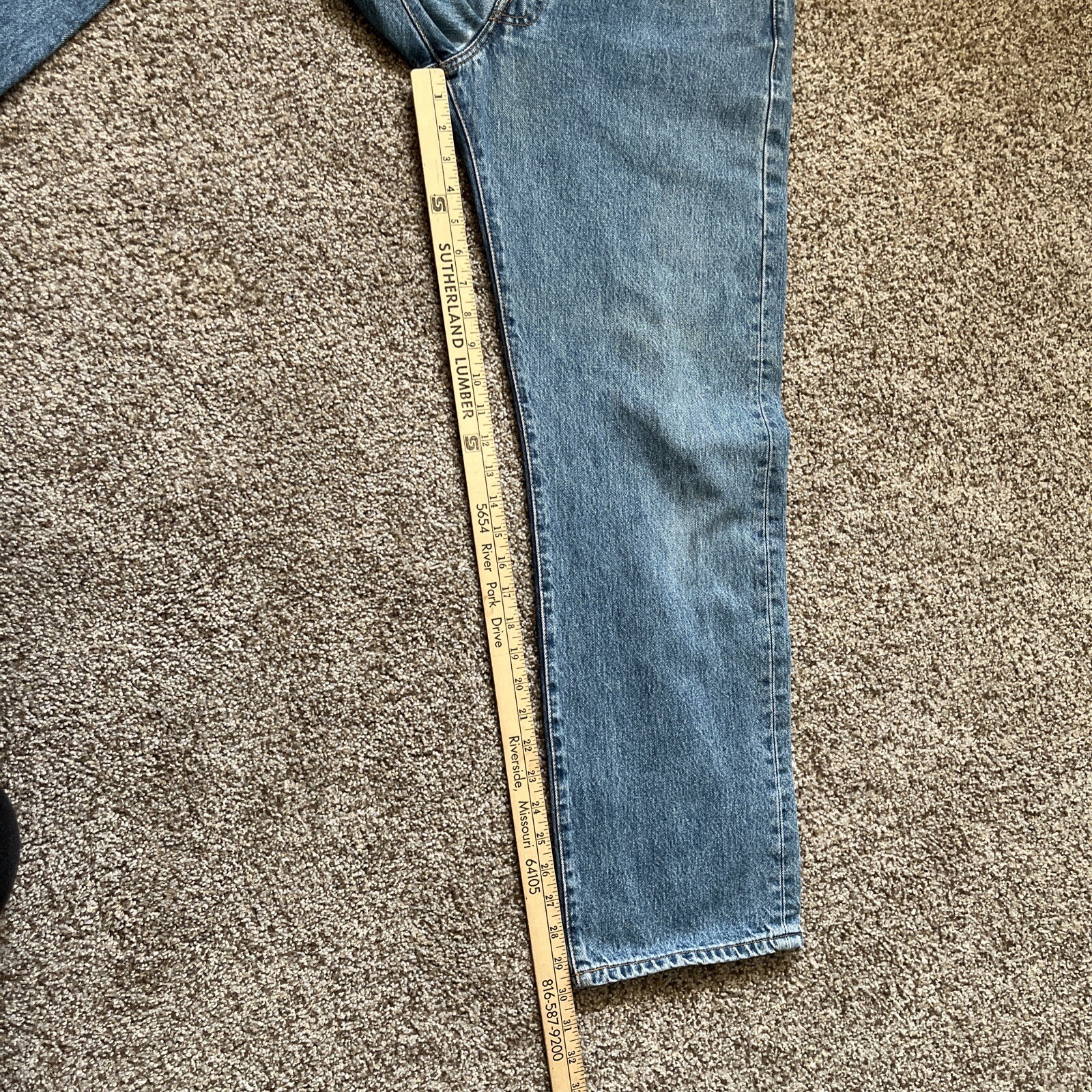 Vintage Levis 501xx Men's Button Fly Blue Denim Jeans 34x30 Actual 33x30 - View 8