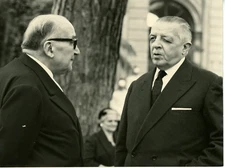 Adone Zoli and H.E. Eula Vintage Silver Print 18x24 Circa 1959 