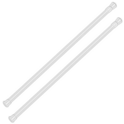 Adjustable Length Spring Metal Tension Curtain Rod for Window Kitchen,Bathroom - Picture 24 of 30