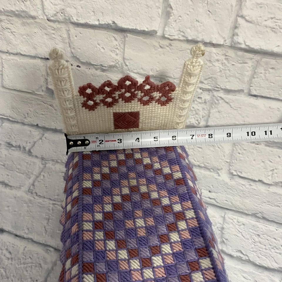 Handmade Doll Bed Pattern Design Crochet DIY Cute Pastel Spring Patterned - Image 3 of 4