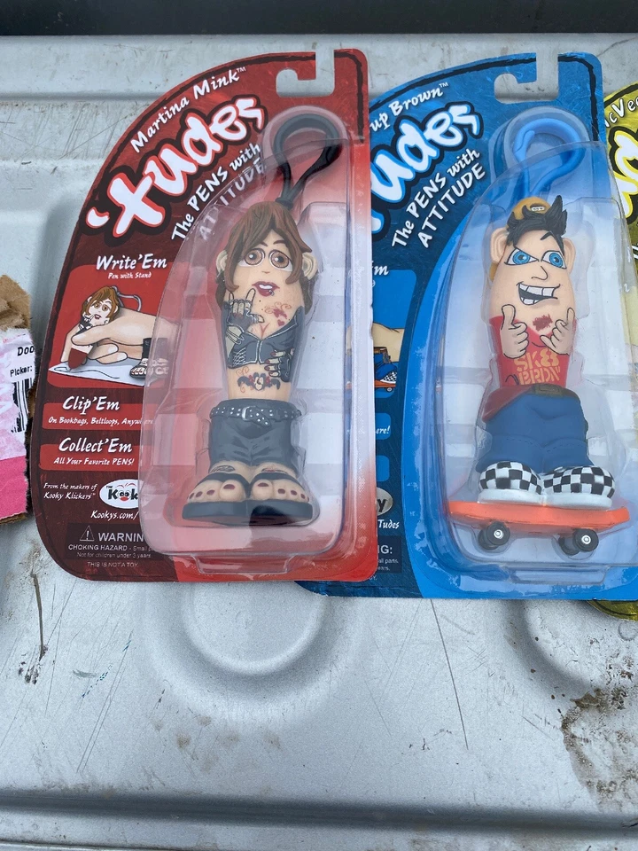 Novo Tudes Kooky Kids Click Pen Festa Yup Yup Marrom Atitude Cinto Clipe Slade - Imagem 2 de 4