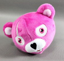 Fortnite Cuddle Team Leader Plush Pink Bear Head Epic Games 3"