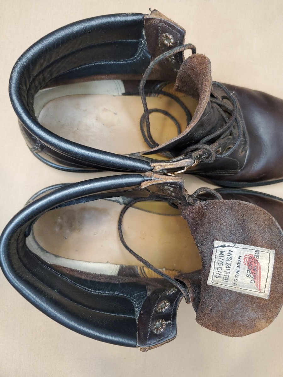 Vintage 90's Red Wing 6 Inch Supersole 2245 Steel Toe Boots