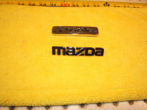 Mazda Maita MX-5 2004 rear trunk Plastic CHROME Genuine 1 set of 2 Emblems - Picture 1 of 12