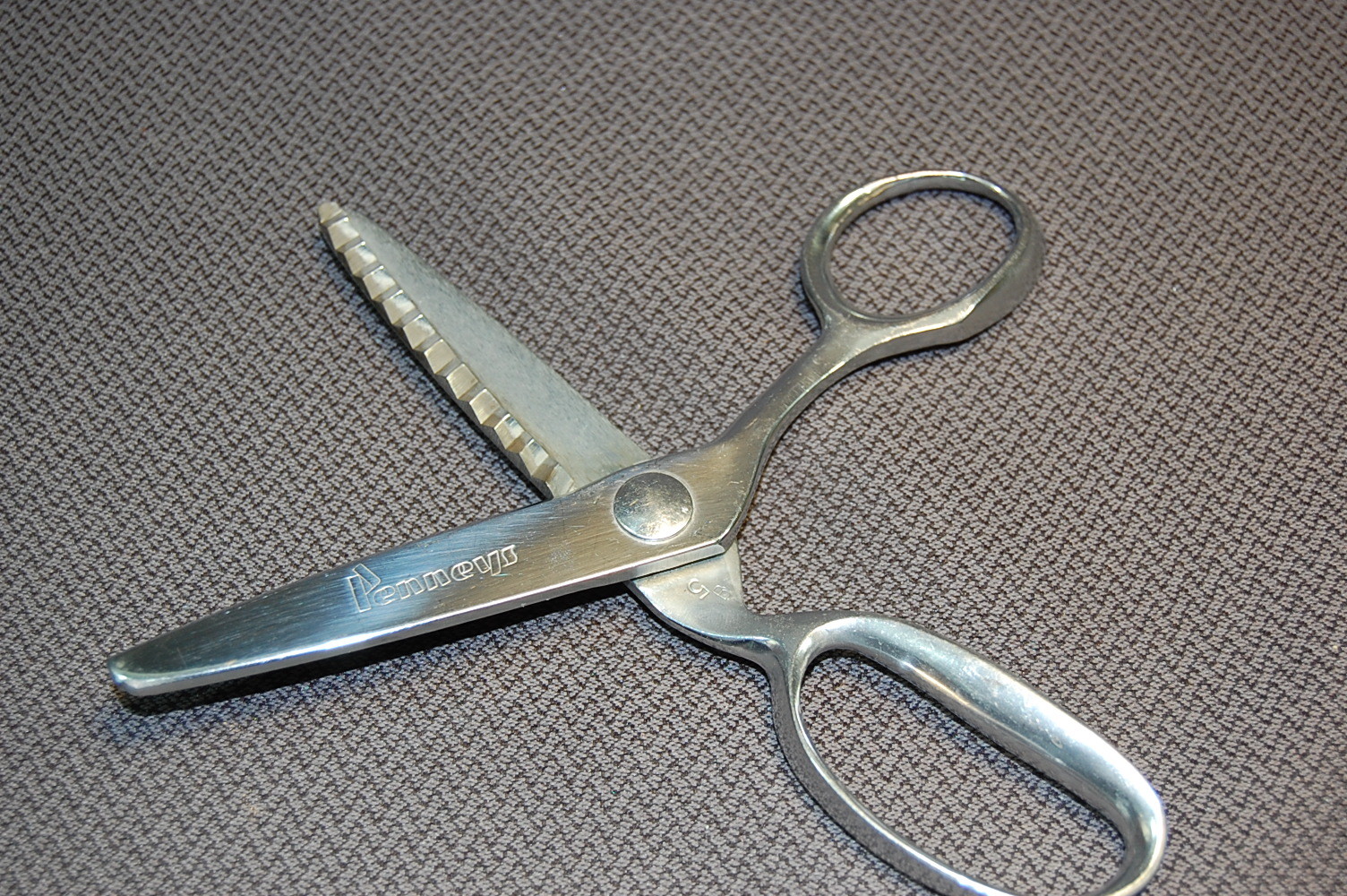 Penneys 5B Stainless Steel Pinking Shears Scissors eBay